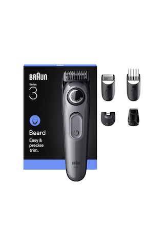 Braun Sakal Düzeltici Series 3, +5 Aksesuar, 40 Uzunluk, Keskin Bıçak, Bt3560