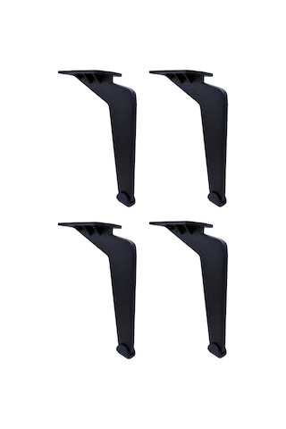 Tabanca - 17,5 Cm. - Metal Ayak - Siyah - 4 Adet Diğer