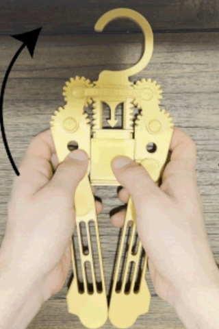 Mekanizmalı Katlanır Askılık 3d Baskı Easy Release Akıllı Askı Yer Tasarruflu Siyah