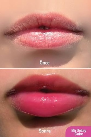Tr Dolgunlaştırıcı Onarıcı Vegan Dudak Balmı Charm Hediyeli Birthday Cake Aromalı 10 Ml