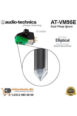 Audio Technica At-Vm95E Dual Pikap İğnesi
