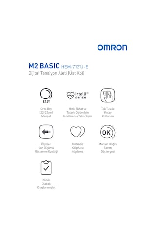 M2 Basic Üst Koldan Ölçer Dijital Tansiyon Aleti