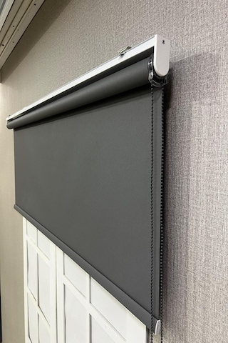 Stor Perde Ithal Mat Polyester Antrasit P1090 Antrasit Gri