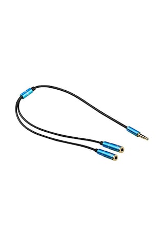 3.5 Mm Stereo Kulaklık + Hoparlör Çoklayıcı Kablo