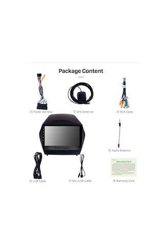 Hyundaı Ix35 2010-2015 Multimedya Navigasyon Usb Kamera Carplayer 6 Ram