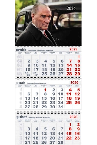 2026 Gemici Duvar Takvimi