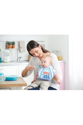 Chicco 4 Parça Beslenme Seti +6 Ay - Erkek Çok Renkli