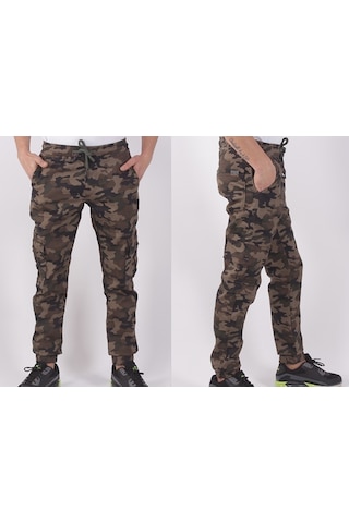 Black Steel,Bel-Paça Lastikli,Cepli Kamuflaj Pantolon-91000