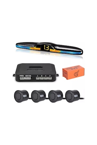 Techmaster Ps01 Renk Değiştiren Ekranlı Araç Park Sensörü Sesli Siyah 22 MM