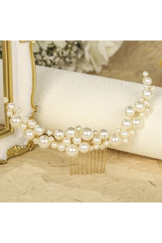 Willowhaven Avrupa Amerikan Gelin Aksesuarları Vintage Topuz Saç Tarağı Yüksek Kalite El Yapımı Altın Sarı