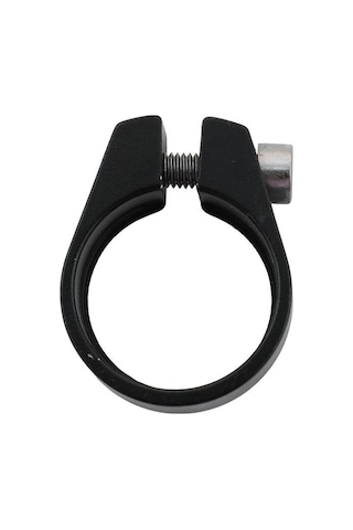 Doğa Alyan Vidalı Sele Kelepçesi 31.8mm Siyah Siyah