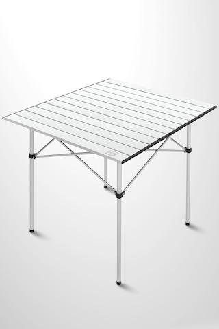 Box&box Alüminyum, Katlanabilir Kamp Ve Piknik Masası, Omuz Askılı Taşıma Çantasıyla Xl, Gri Gri