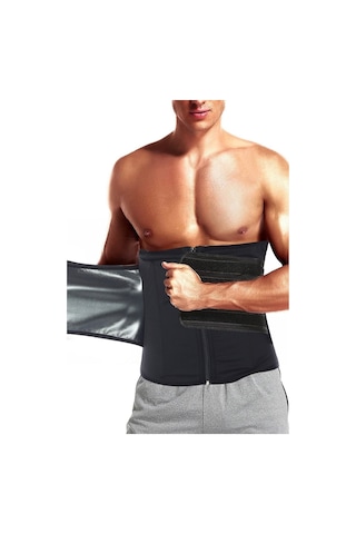 Spor Yürüyüş Termal Sauna Etkili Bel Kemeri Siyah