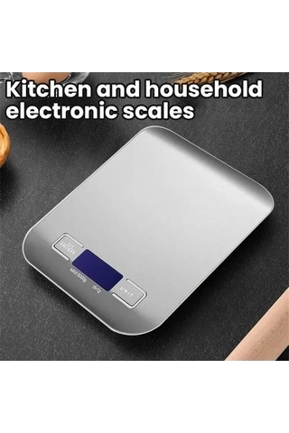 Ulzyvf Createtech Terazi Şarj Paslanmaz Elektronik Edilebilir Çelik Ambition Cb Gümüş, Şık Tasarım İle Göz Kamaştırıcı Gümüş Renk Gümüş