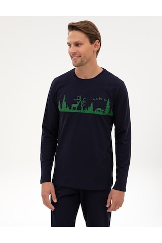 Pierre Cardin Erkek Lacivert Pijama Takım 50322636-200 Lacivert