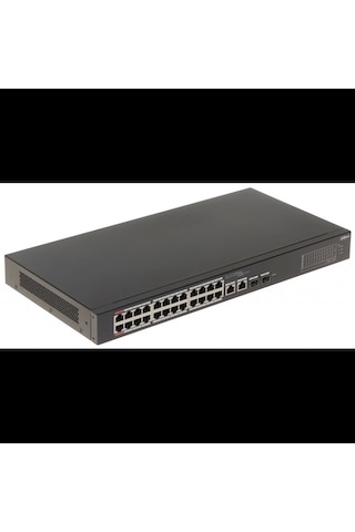 Dahua Cs4226-24et-375, 24port, Megabit, Poe 375w, 2 Port Gigabit Lan, 2 Port Sfp Gigabit Combo, Clou