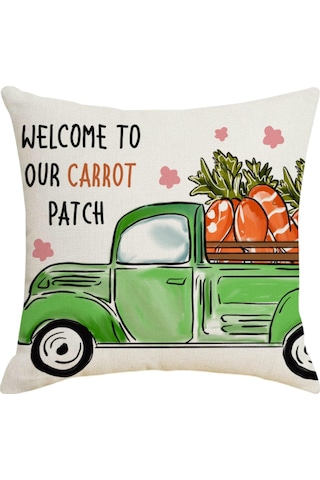 Paskalya Yastık Kılıfları Dekorasyon Kılıfları Ev Tatil Seti 4'lü Paskalya Yastık Kılıfı Tatil Evi Kanepe Başucu Yastık Kılıfı Diğer