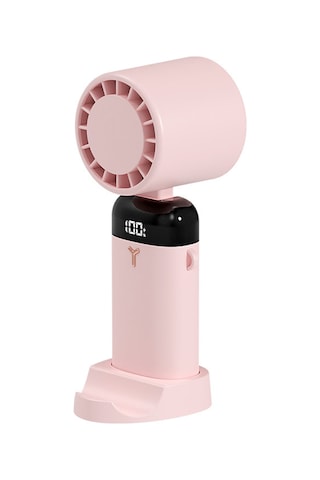 Maiyame S3214 Pembe Mini Fan - Elden Tutulabilir/boyuna Asılı/masaüstü, 3 Hız Seviyesi, 90 Ayar, 3600mah Pil, Telefon Tutucu Taban Ve Pil Göstergesi Sıcaklama Yok
