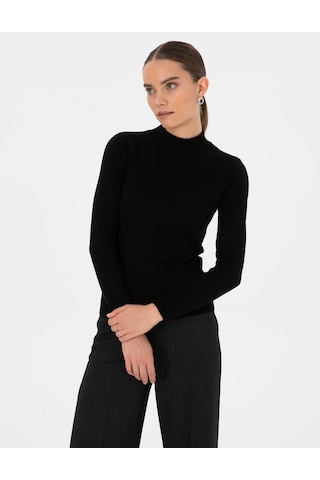 Pierre Cardin Kadın Siyah Kazak /triko 50315768-vr046 Siyah
