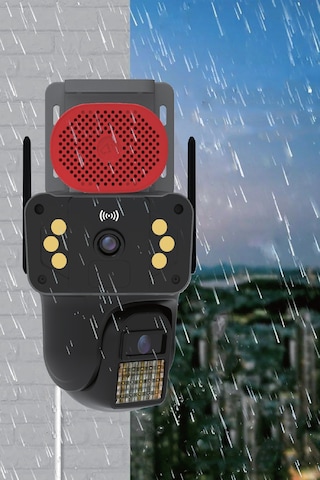 Blic Pro++ Blm-94 6 Mp Çift Lensli Wi-fi Ptz Dış Mekân Ip Güvenlik Kamerası Siyah, Ip66, Sirenli Ve