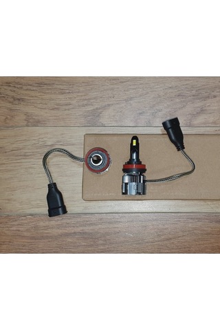 Ducki 110W Hua Led Far Ampulu H11 14000Lm Sarı+Beyaz Fanlı