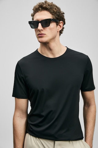 Lufian Altero Hi- Tech Performance Dikişsiz T- Shirt Siyah 111020320100100