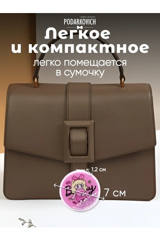 Podarkovich Çanta İçin Büyütücü Özellikli Katlanabilir Cep Aynası 263450603 Pembe