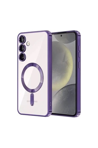Mey İthalat Samsung Galaxy Uyumlu S24 - Kılıf Kross Magneticsafe - Kapak - Mor Diğer