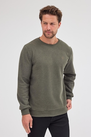 Mmetalic Erkek Haki Standart Fit Normal Kesim Pamuklu Basic Bisiklet Yaka Sweatshirt Mtlce113-haki Haki