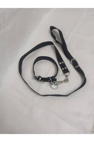 Köpek Tasması Gezdirme Ipi Takım Siyah