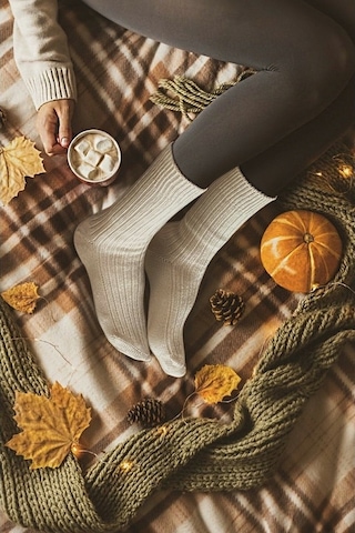 Pallmali Bio Naturel Pamuk 5 Çift Ön Yıkamalı Dikişsiz Unisex Beyaz