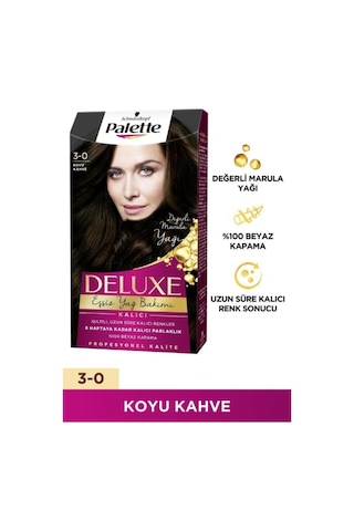 Palette Deluxe 3 - 0 Koyu Kahve X 2 Adet Saç Boyası
