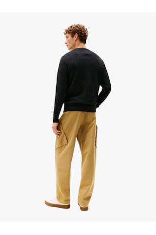 Tommy Hilfiger Pıma Org Ctn Cashmere Crew Neck Erkek Siyah Kazak - Mw0mw28046