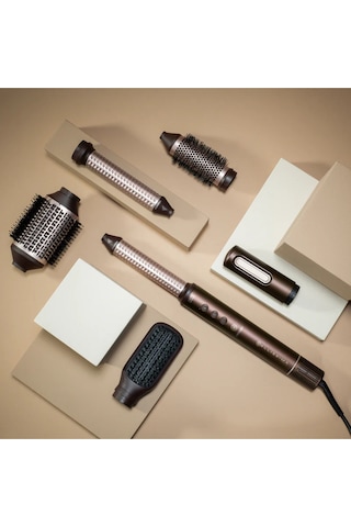 Prodigy Dijital Air Styler, Çok Fonksiyonlu Hava Üflemeli Saç Şekillendirici Fırça Kahverengi