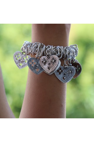 Primerocollection Gümüş Kaplama Bileklik N11.67946 Gri