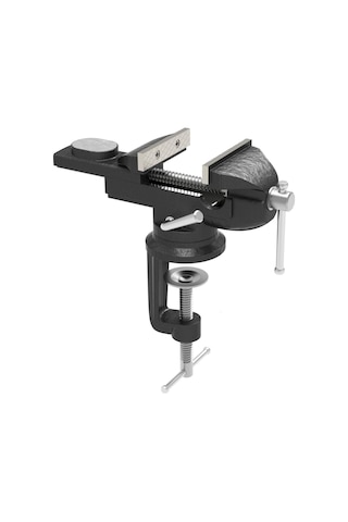Steiner 60 Mm Dönerli Örslü Mini Masa Ve Tezgah Mengenesi Siyah