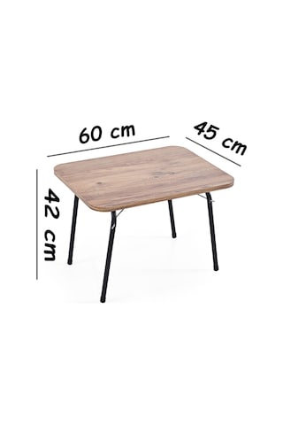 Exent 45x60 Katlanır Masa + 2 Adet Kamp Sandalyesi, Çift Dikişli 120 Kg Kapasiteli-2kır-atl Çok Renkli