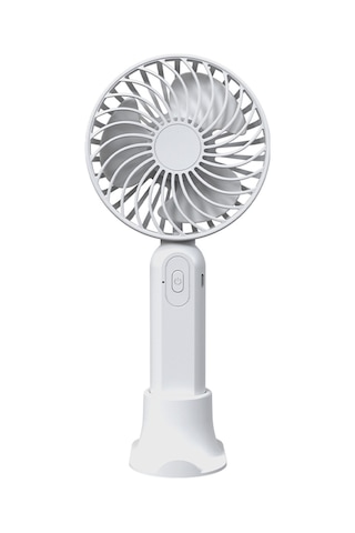 Jeehugo Usb Şarj Edilebilir Elden Tutulan Mini Fan, 3 Seviye Rüzgar Hızı, Taşınabilir, Pil İçeren, Beyaz