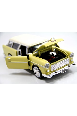 1955 Chevrolet Belair Nomad-1 24 Ölçek 20-22 Cm