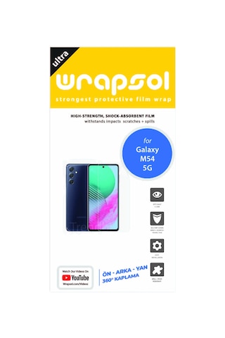 Samsung Galaxy Uyumlu M54 5g Ön Arka Ve Yan Kaplama 360 Derece Film