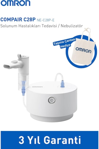 Omron C28p Nebulizatör Etkili İnhalasyon Cihazı +taşıma Çantası Hediye
