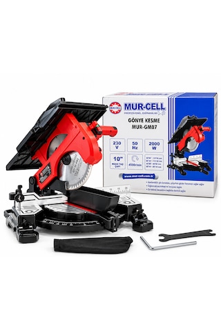 Mur-cell Mur-gm07 2000w 255 Mm 10 İnç Profesyonel Gönye Kesme Makinesi