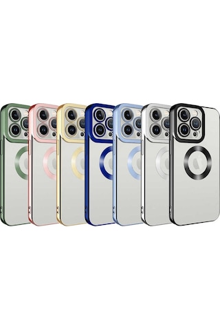 Apple iPhone Uyumlu 11 Pro Max Kamera Korumalı Logo Gösteren Csm Zore Omega Kılıf-rose Gold