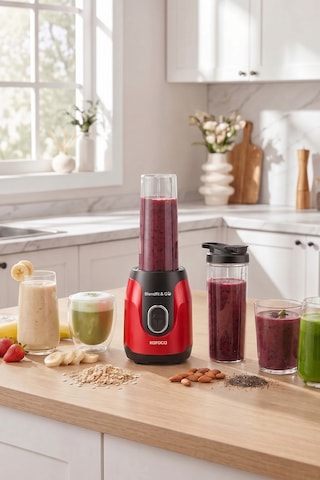 Blendfit Go Personal Kişisel Smoothie Blender Çift Hazne Kırmızı 600ml & 400m