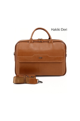 Gönderi(R) Gönderi R Taba Antik Hakiki Deri Notebook Ve Evrak Çantası Taba