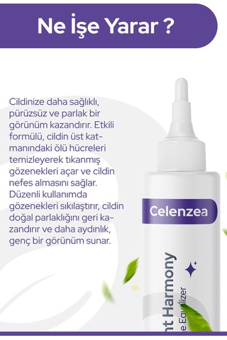 Celenzea Bright Harmony Leke Karşıtı ve Cilt Tonu Eşitleyici ve Gözenek Sıkılaştırıcı Tonik 100 ML