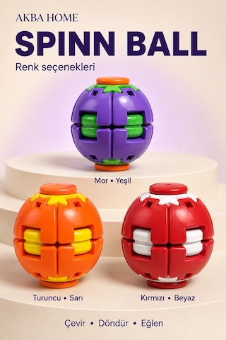 Dönen Top Stres Çarkı Sihirli Top Fidget Stres Oyuncağı