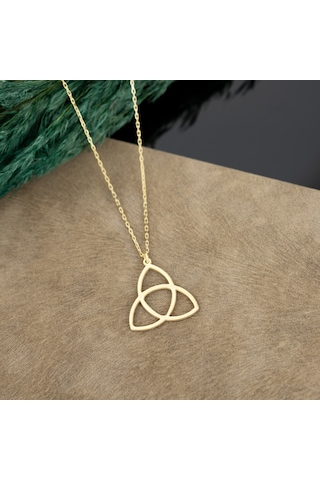 Üçlü Tribal Gümüş Kolye