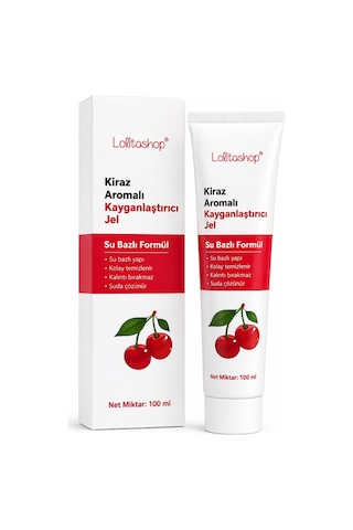 Kiraz Aromalı Su Bazlı Ekstra Kayganlaştırıcı Jel 100 Ml Yenilebilir Kiraz Hazzı Aromalı Kaydırıcı Jel