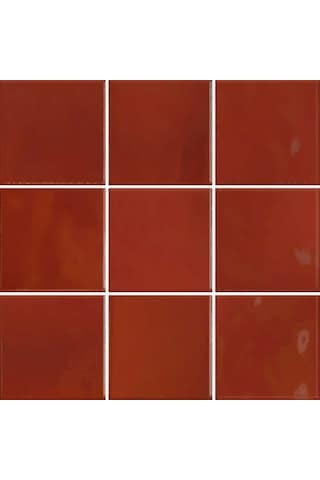VitrA 10x10 Retromix Fon Lava Kırmızı Parlak Duvar Karosu K948425